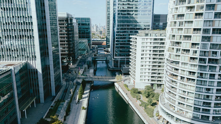 City drone landscape photography. Captured by West Midlands based drone photographer Aaron Scott Richards