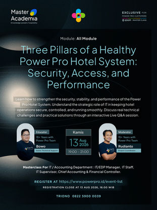 Three Pillars of Healthy Power Pro Hotel System: Security, Access and Performance