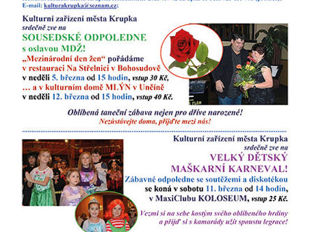 Katalog akcí na měsíc březen - Krupka