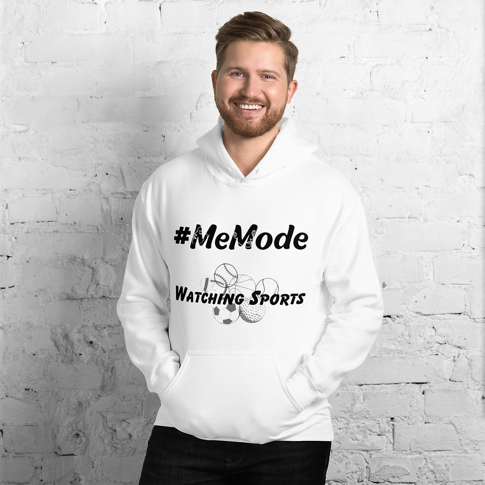 #MeMode Caption "Watching Sports" Graphic Unisex Hoodie
