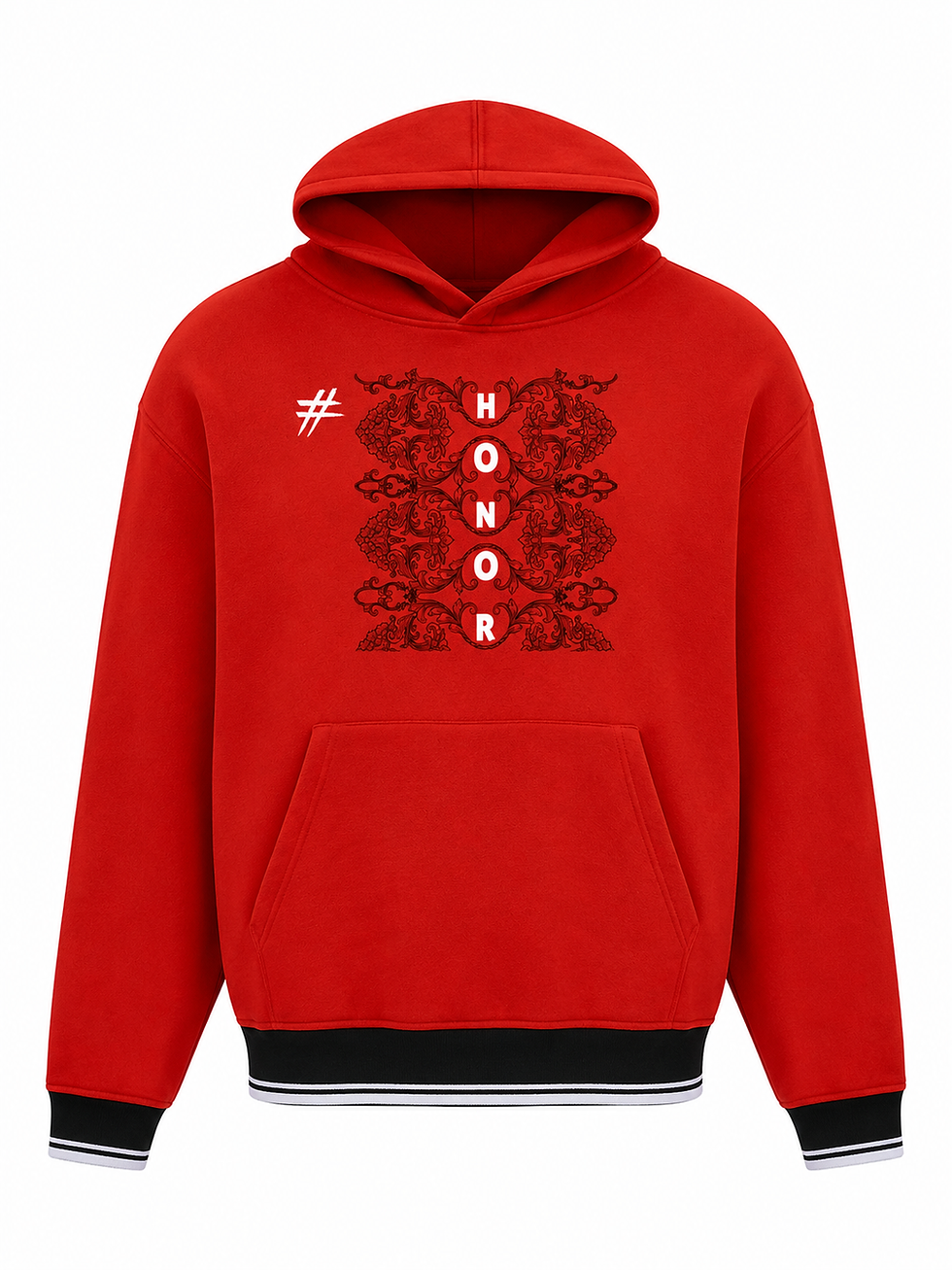Thumbnail: # Honor Thyself, Unisex Oversized Color Block Fleece Hoodie