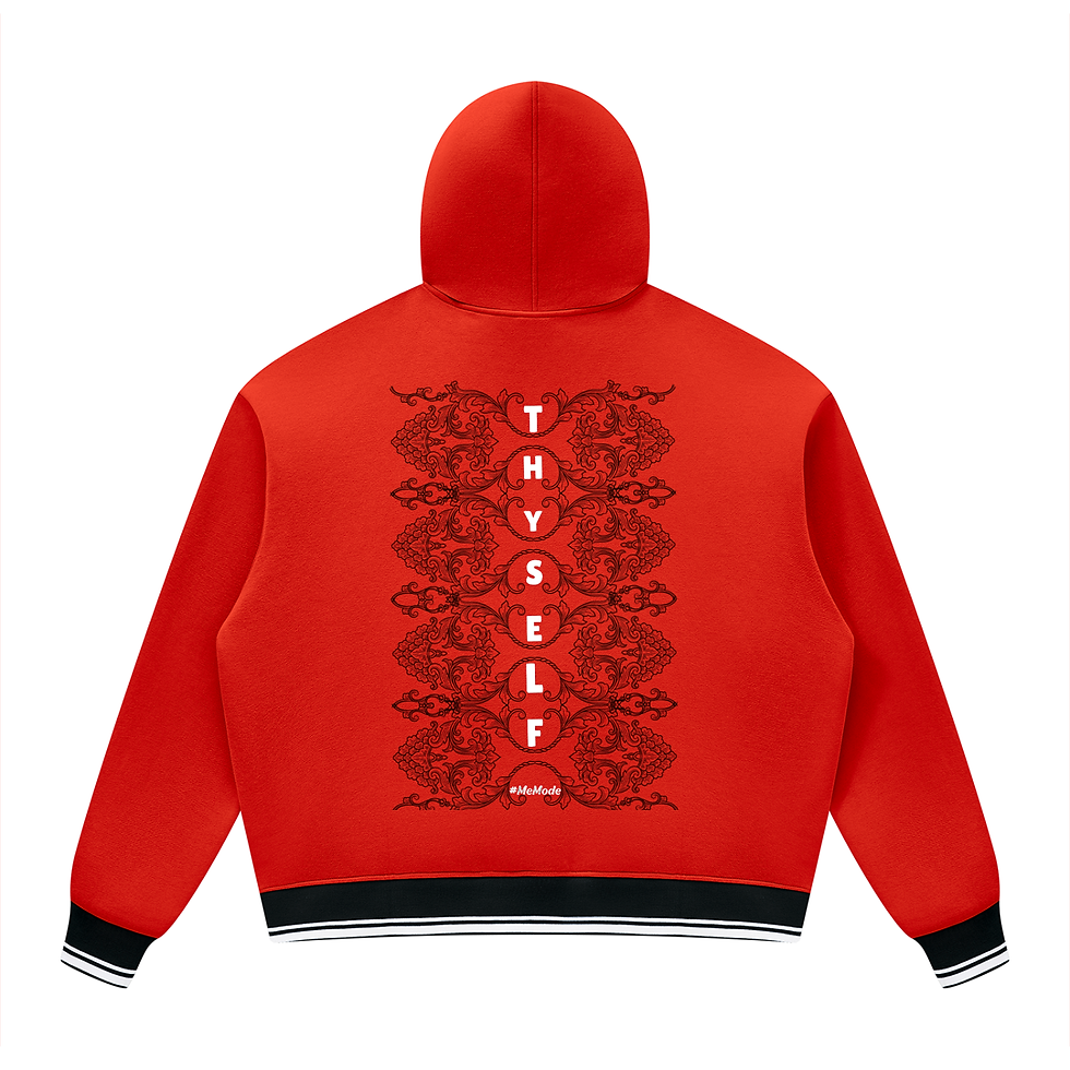 Thumbnail: # Honor Thyself, Unisex Oversized Color Block Fleece Hoodie