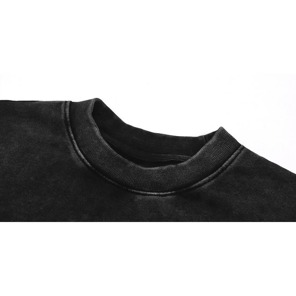 Thumbnail: Move Different Washed Distressed Cropped Oversized Sweatshirt