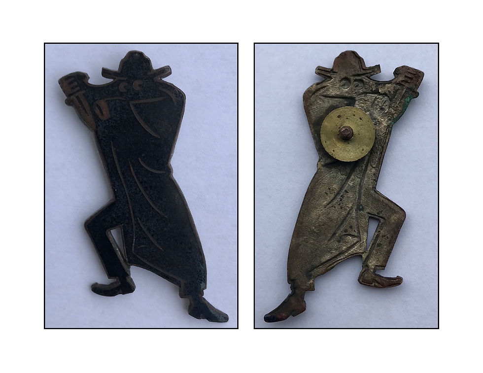 Large Screw Back Spook Badge