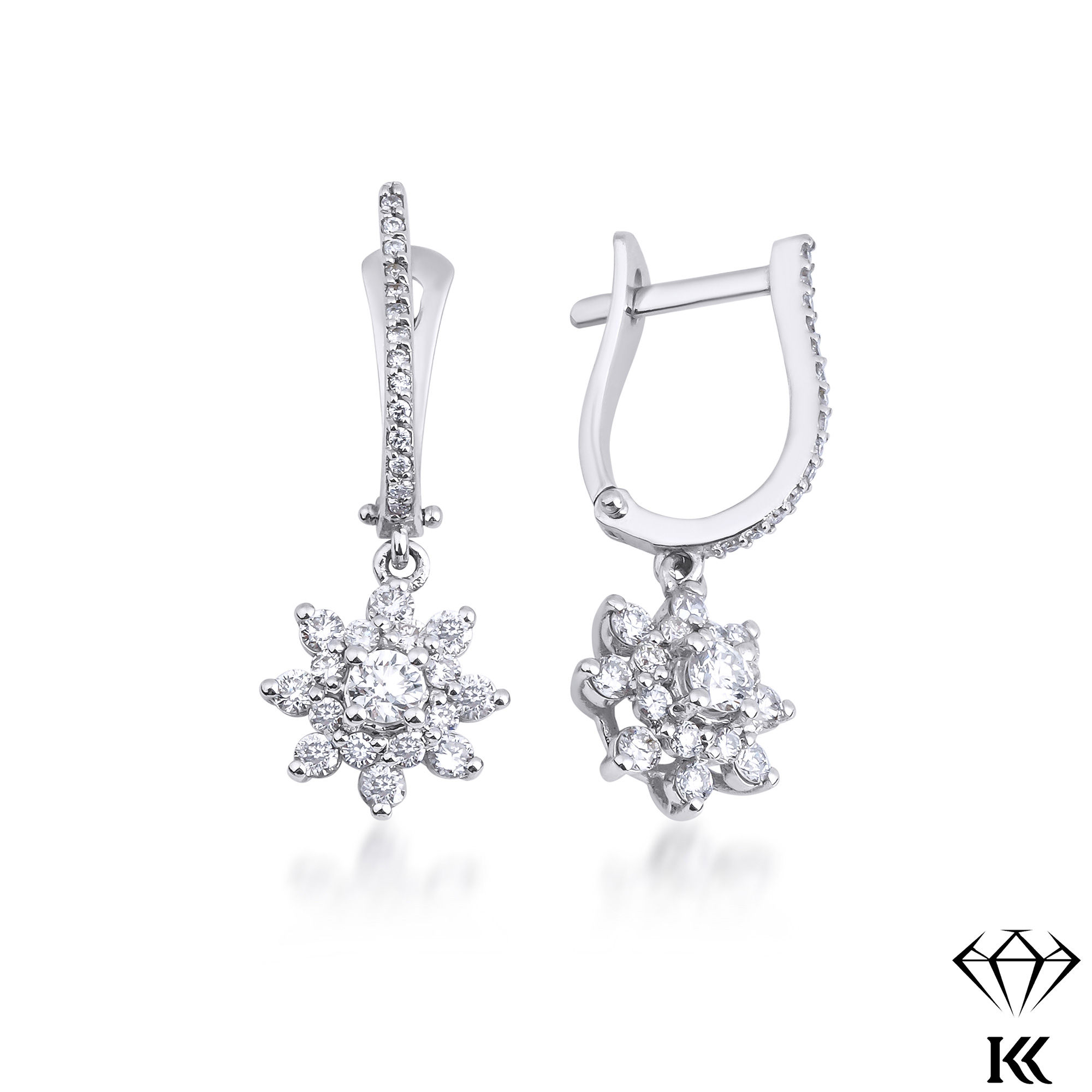 1.01 Karat Pırlanta Fantazi Küpe