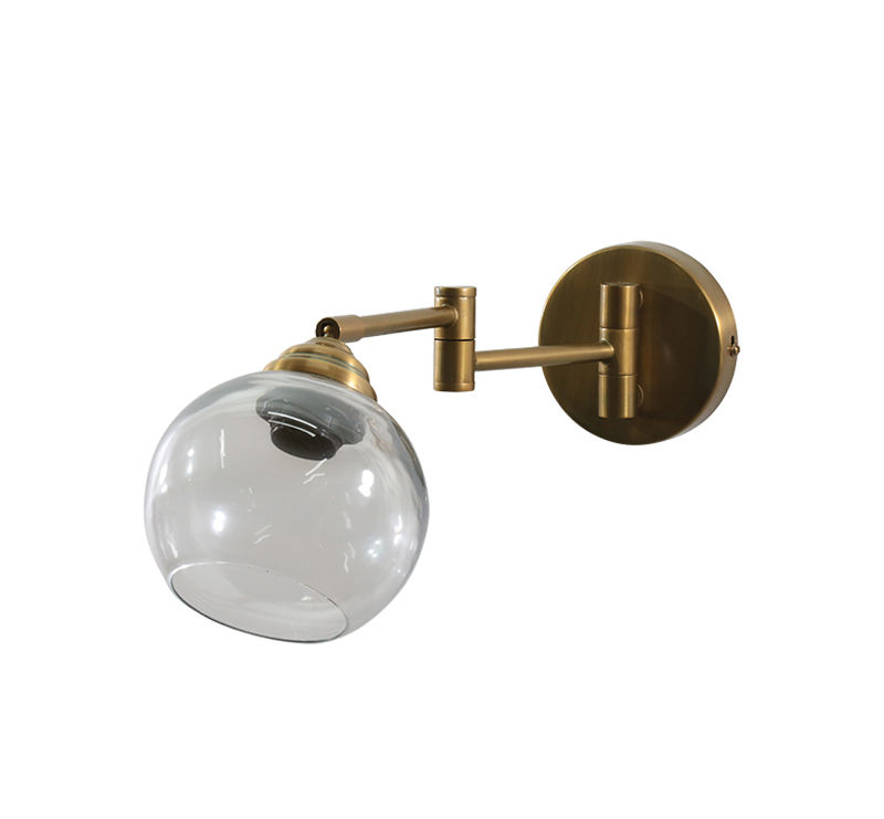 תמונה ממוזערת: מנורת קיר מתכווננת בעיצוב עגול