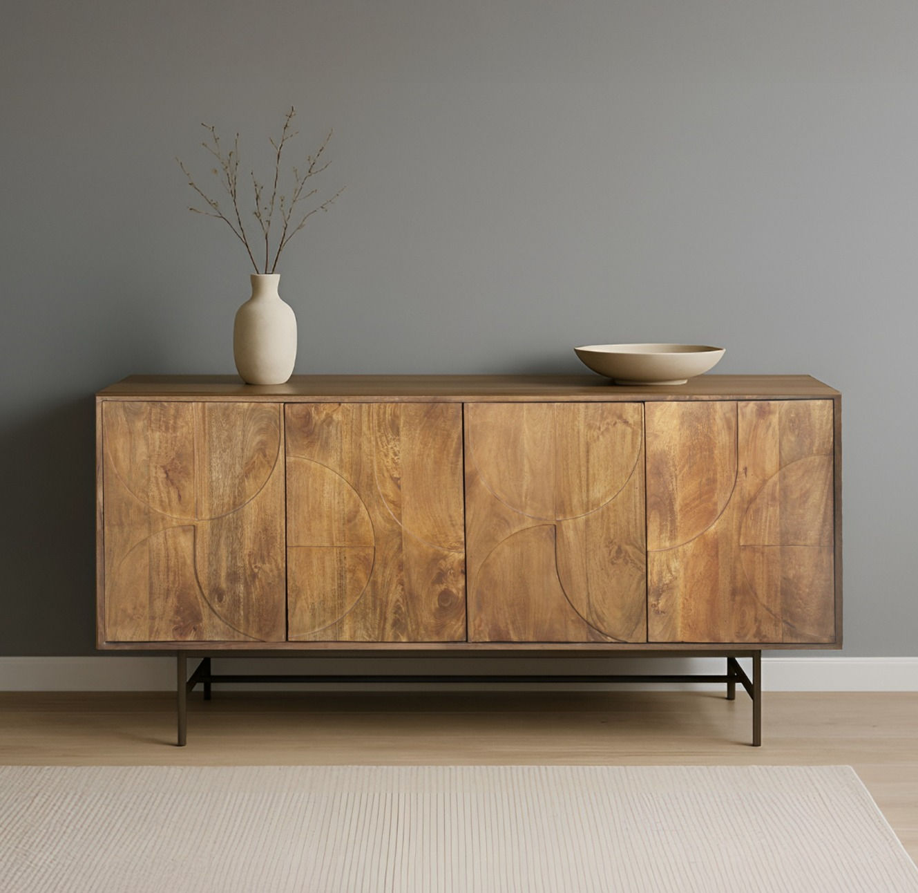 מזנון רויאל 4 דלתות טבעי