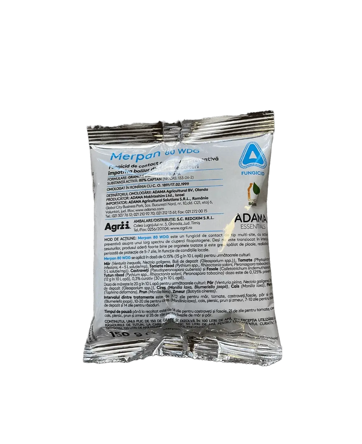 MERPAN 80WDG 150 gr, Fungicid cu acțiune multipla