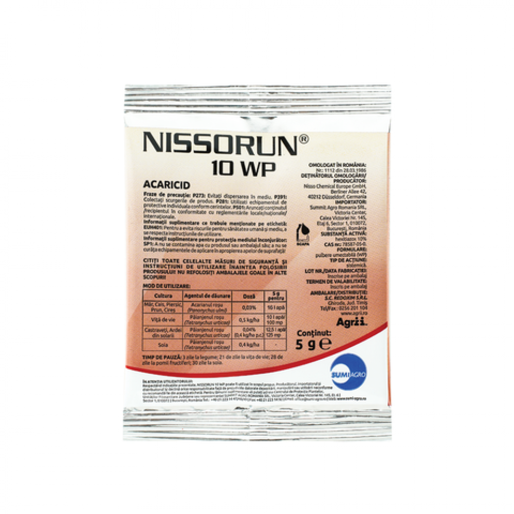 Insecticid Nissorun 10 WP, 5 grame