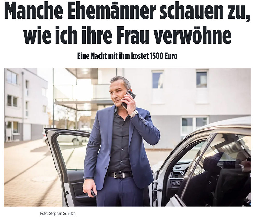 Callboy Kevin im Bild Interview: Manche Ehemänner schauen zu, wie ich ihre Frau verwöhne