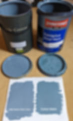 the colour etruria colour matched in two different brands