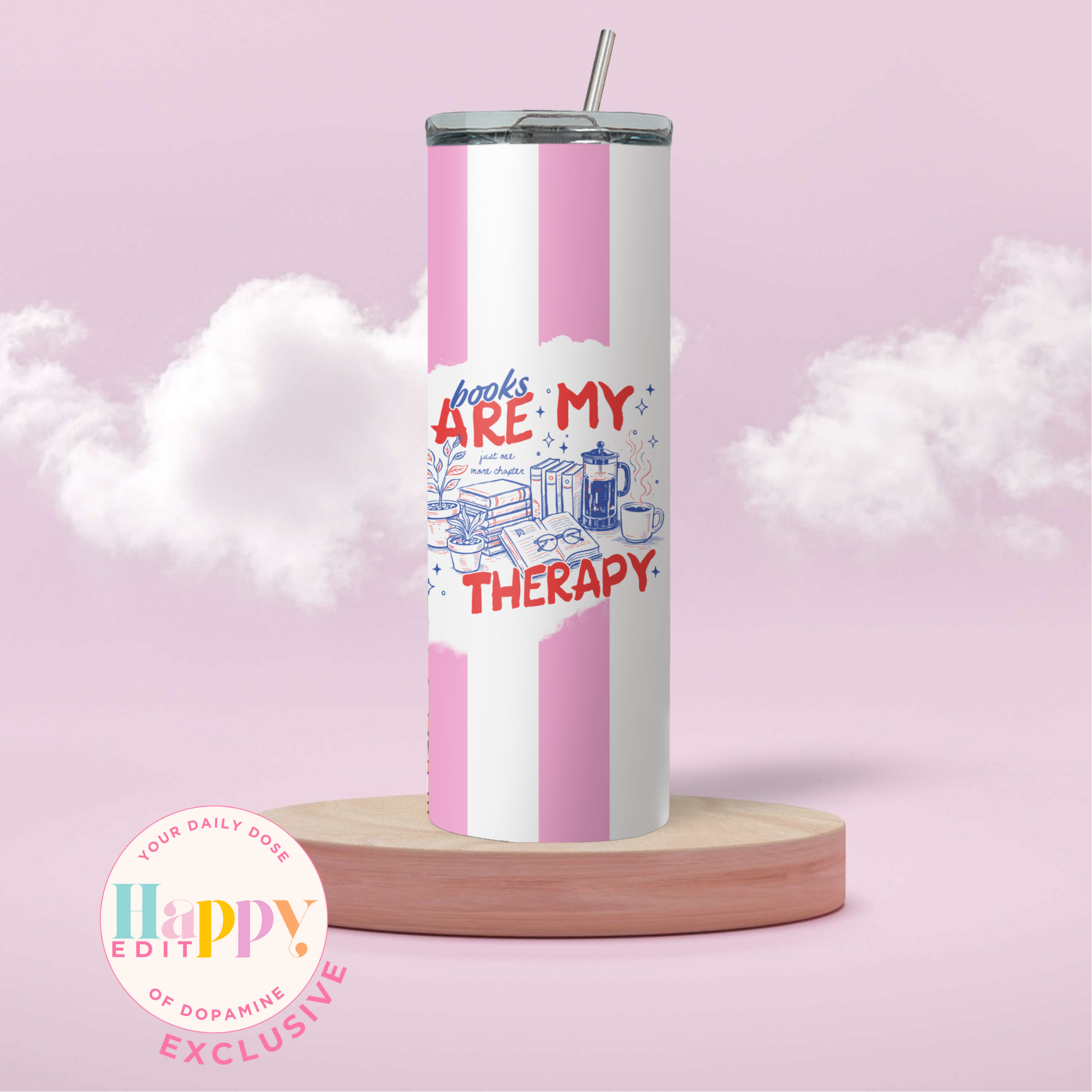Book Therapy 20oz Tumbler