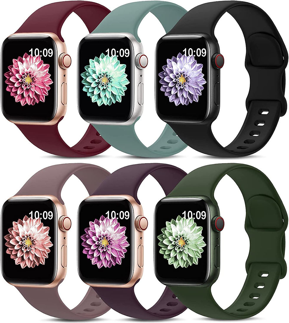 Thumbnail: 6 Pack Sport Bands Compatible with Apple Watch Band 38mm 40mm 41mm 42mm 44mm 45