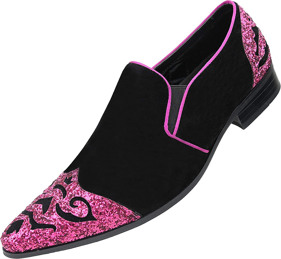 Thumbnail: Amali Bannon, Mens Slip On Shoes - Casual Dress Shoes for Men - Tuxedo Shoes - 