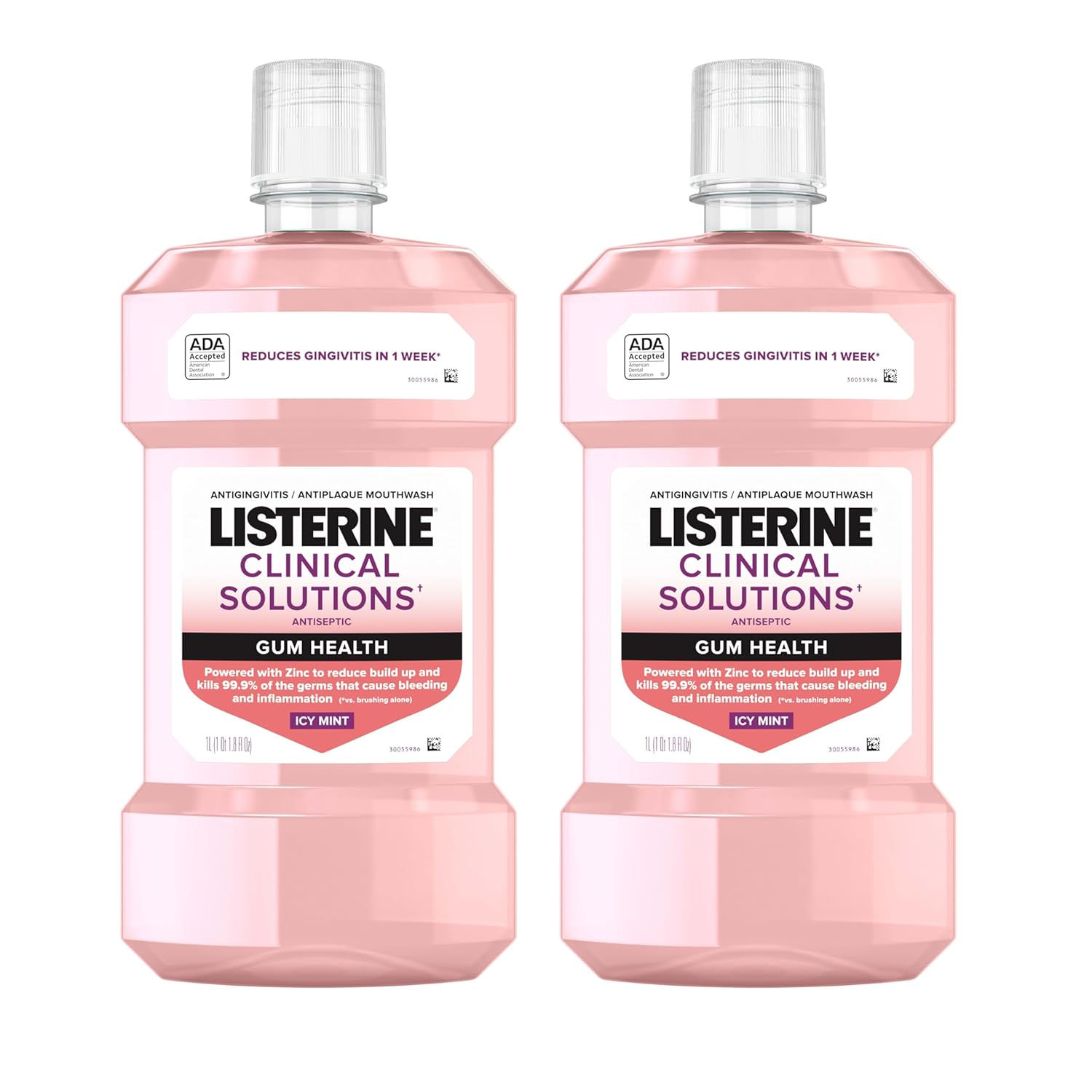Listerine Clinical Solutions Gum Health Antiseptic Mouthwash, Antigingivitis &