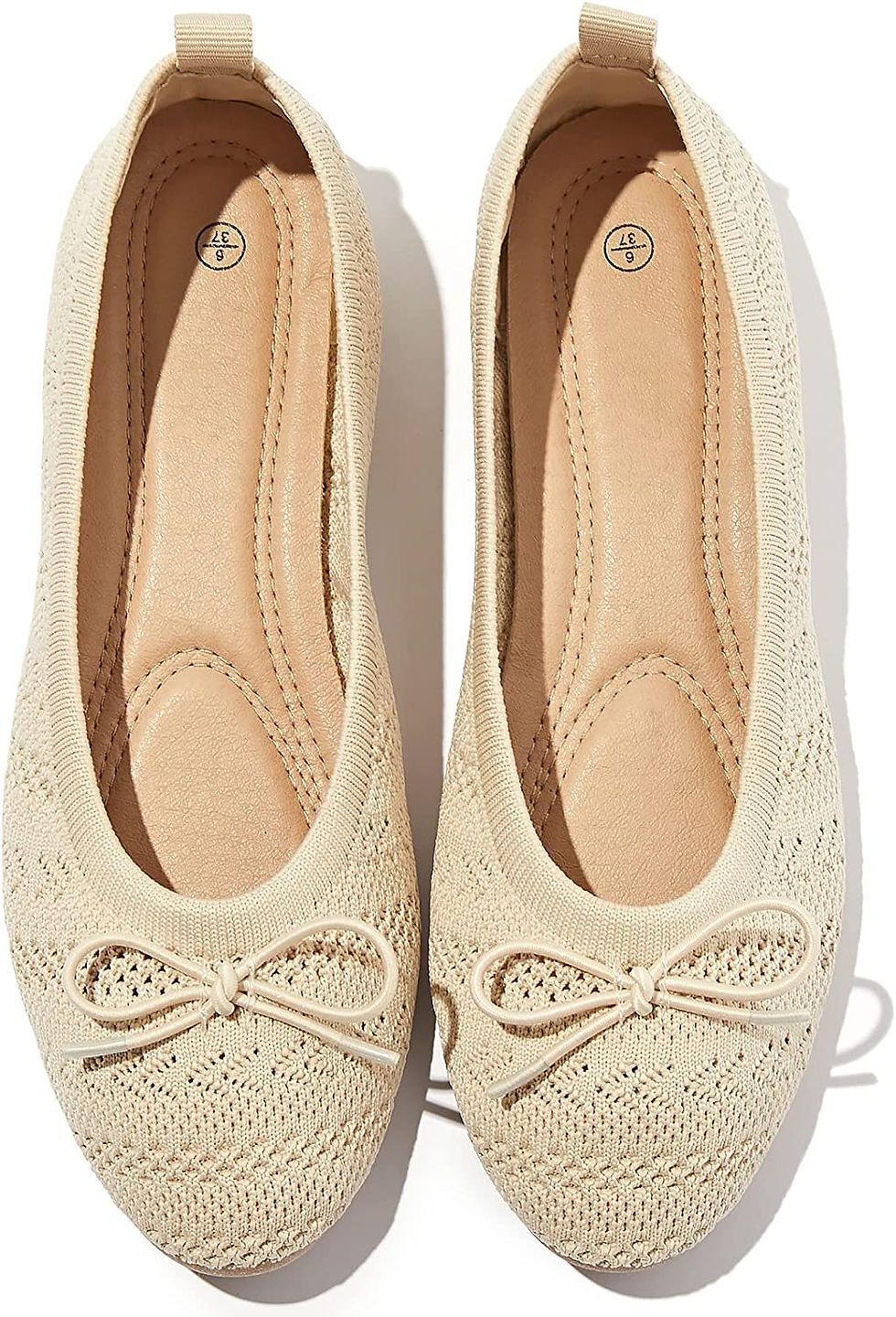 Thumbnail: Women's Flats Shoes Dress Shoes Round Toe Ballet Flats Comfortable Crochet Lace