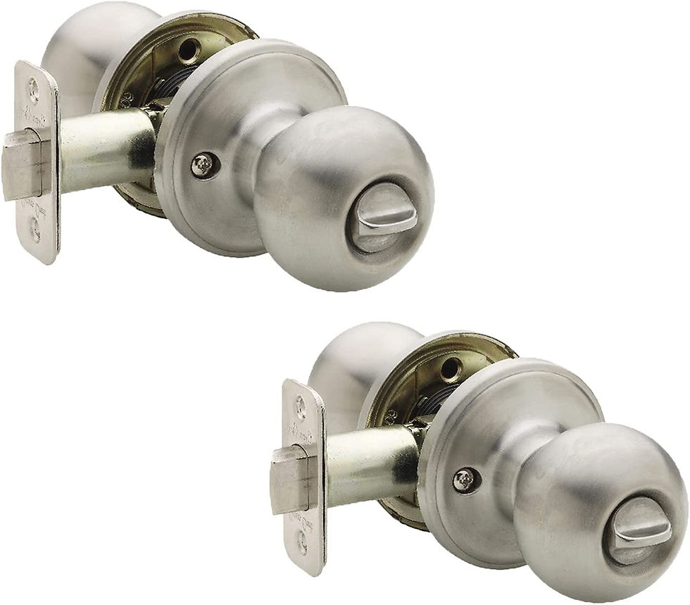Thumbnail: Copper Creek BK2040SS Ball Door Knob, Keyed Entry Function, 1 Pack, in Satin St