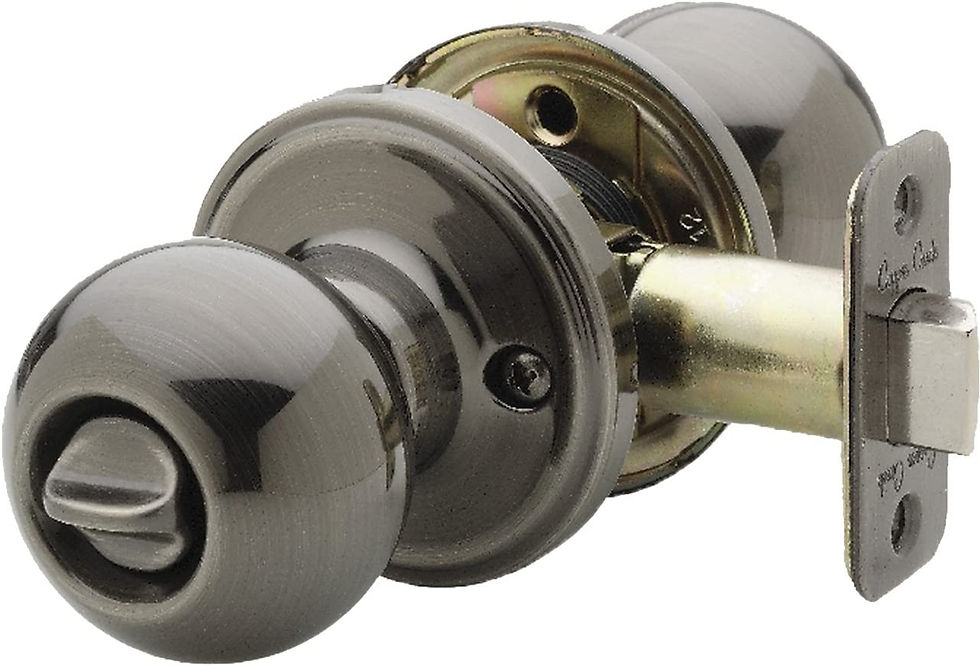 Thumbnail: Copper Creek BK2040SS Ball Door Knob, Keyed Entry Function, 1 Pack, in Satin St