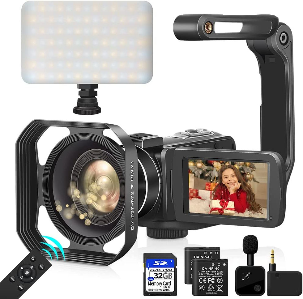 Thumbnail: KOMERY Camcorders Video Camera 4K 56MP UHD Video Camera for YouTube with Extern