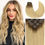 Thumbnail: Loxxy Clip in Hair Extensions 14inch Strawberry Blonde Seamless Hair Extensions