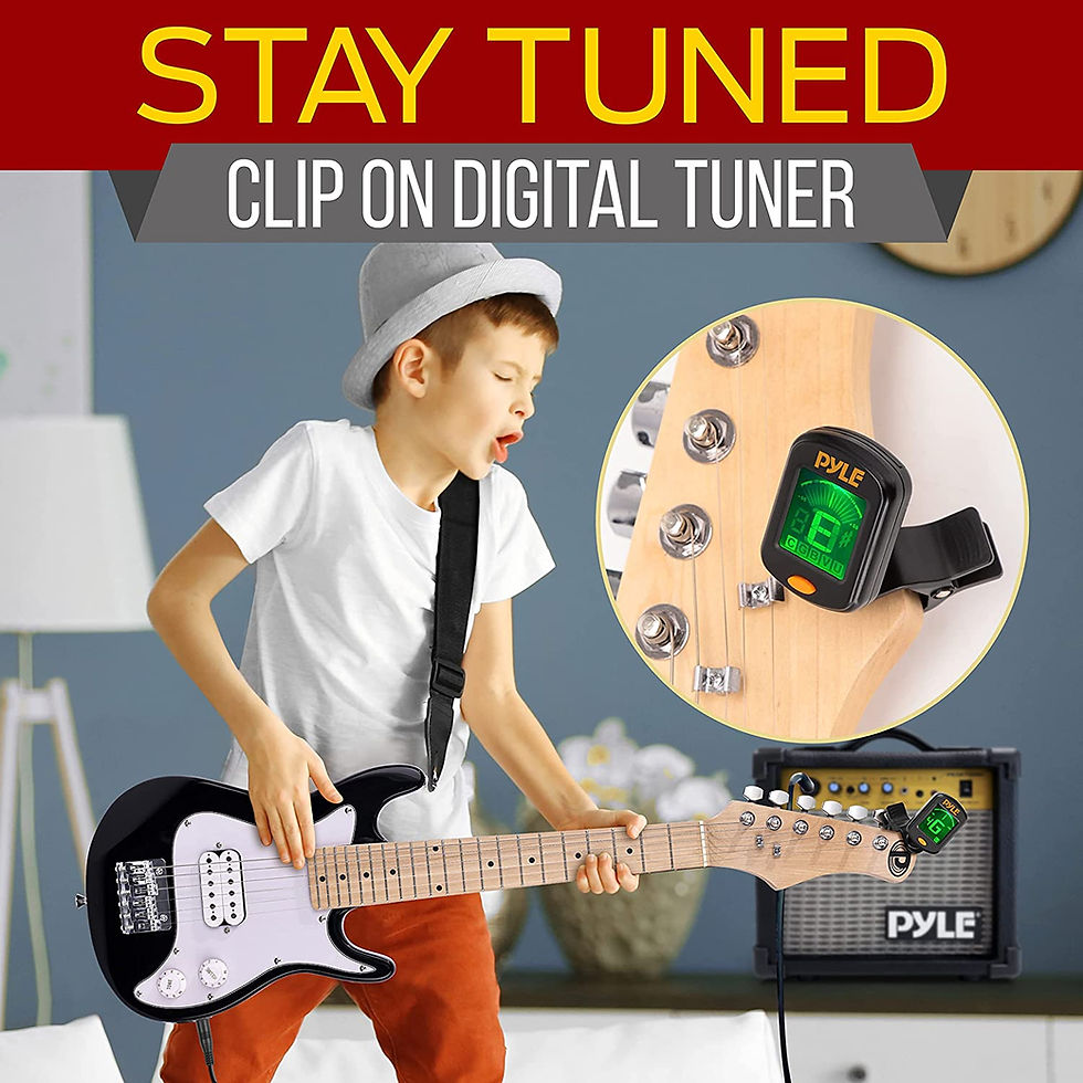 Thumbnail: Pyle Kids Electric Guitar Starter Kit with Amplifier, 30” Mini Instrument w/ 10