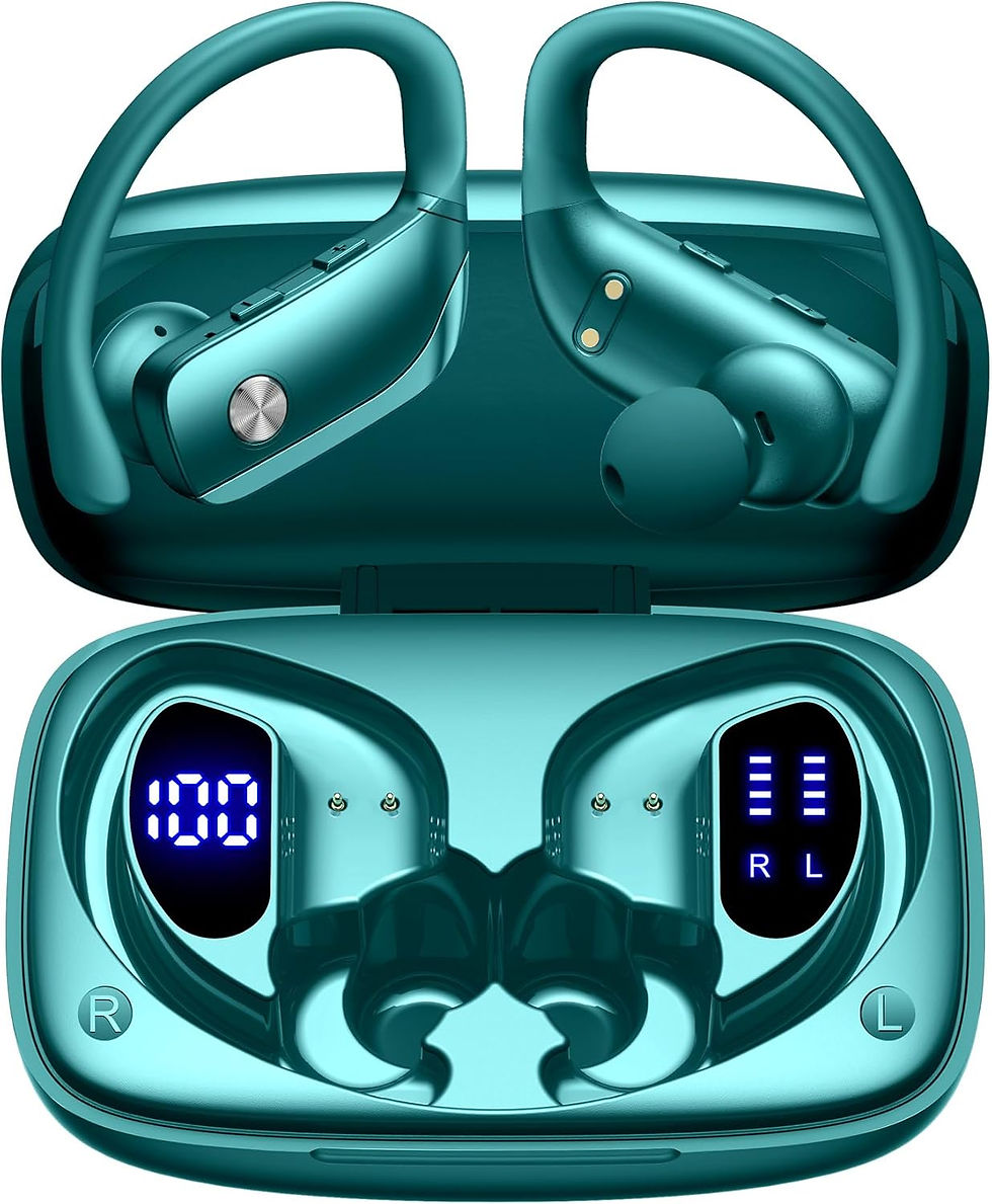 Thumbnail: bmani Wireless Earbuds Bluetooth Headphones 48hrs Play Back Sport Earphones wit