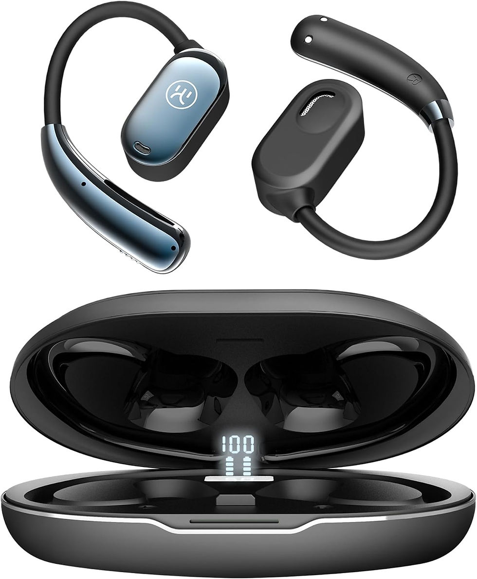Thumbnail: King Lucky True Wireless Open Ear Headphones, Bluetooth 5.3 Wireless Earbuds wi