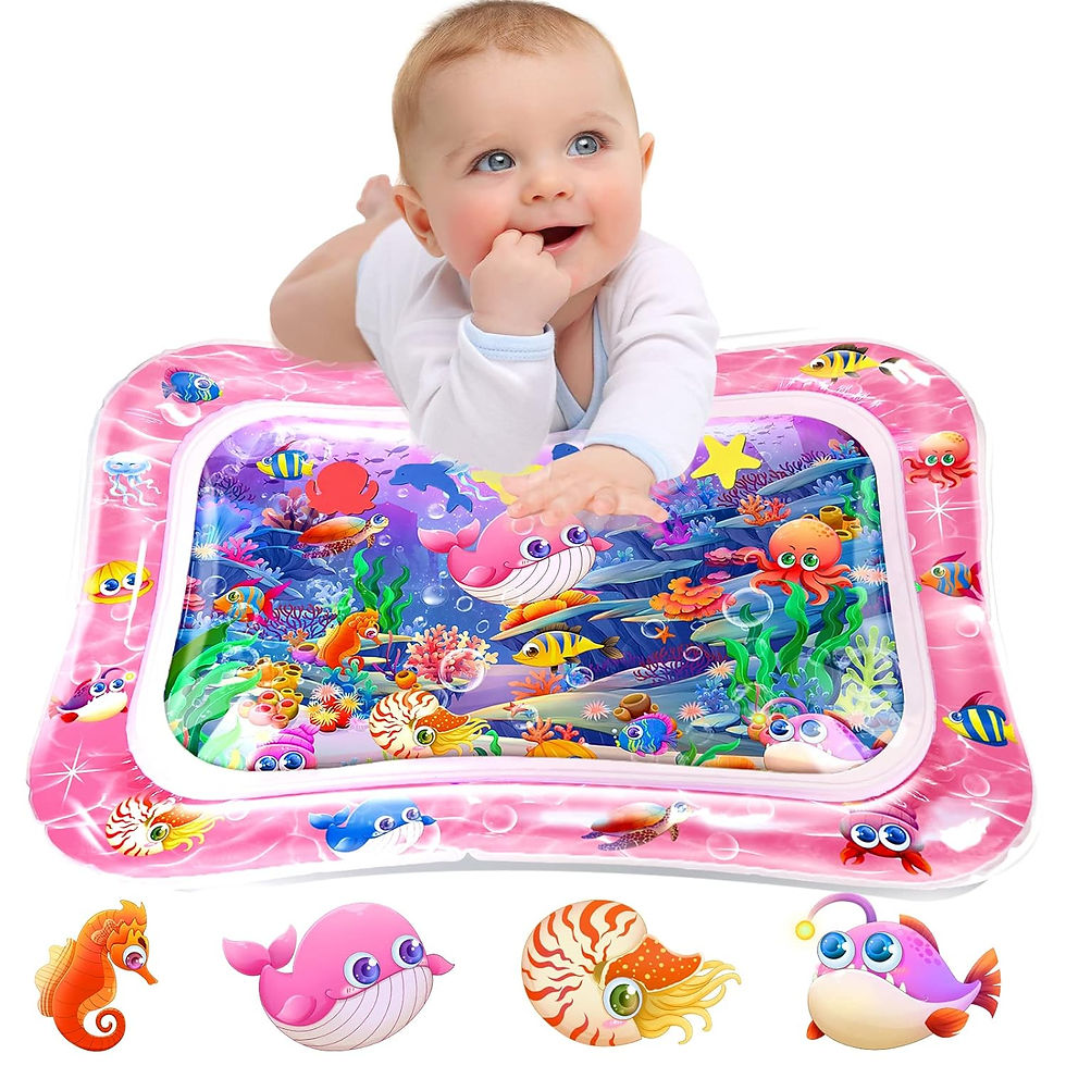 Infinno Inflatable Tummy Time Mat Premium Baby Water Play Mat for Infants and T