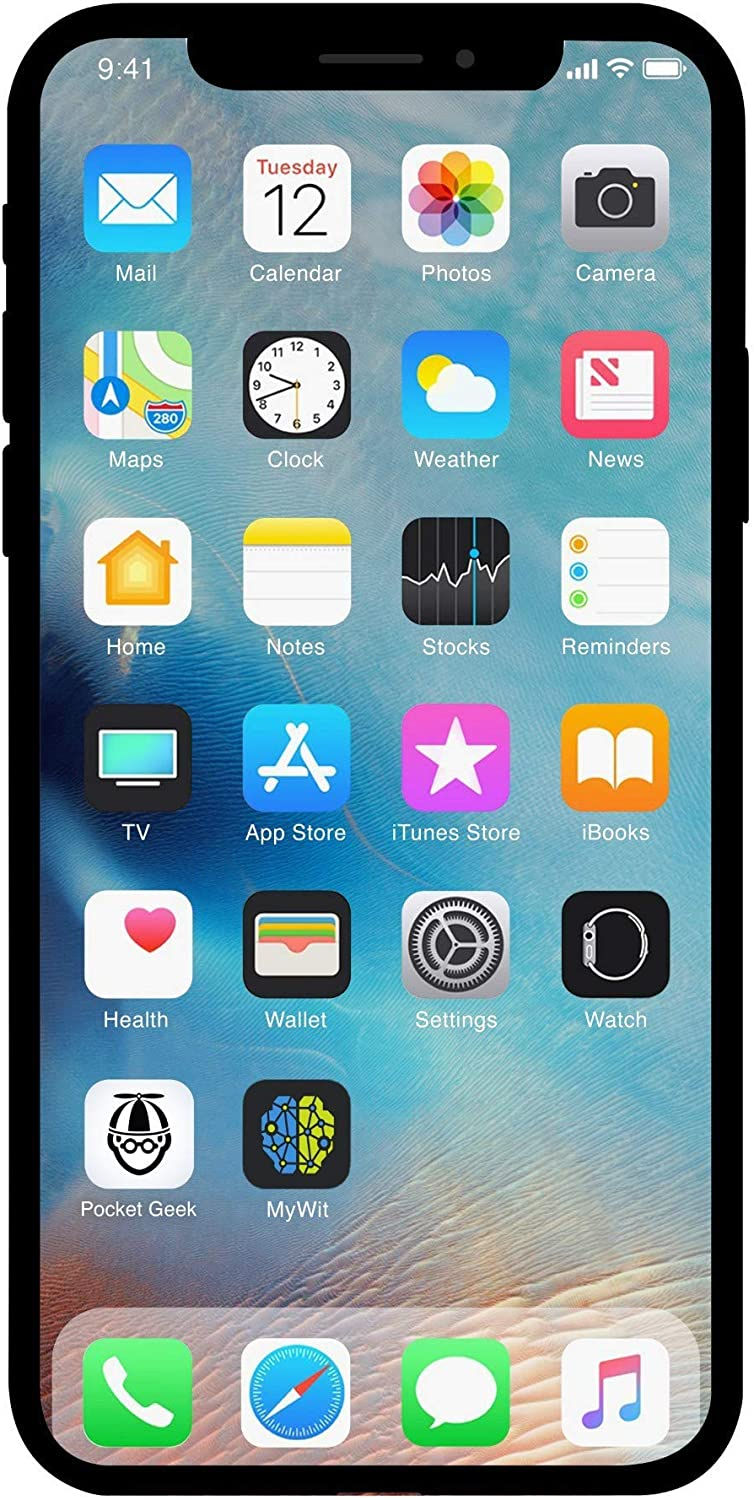 Thumbnail: Apple iPhone X, US Version, 256GB, Space Gray - Unlocked (Renewed)