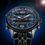 Thumbnail: VIGOROSO Men's LED Analog Digital Date Week Sports Outdoor Steel Blue Dial Watch