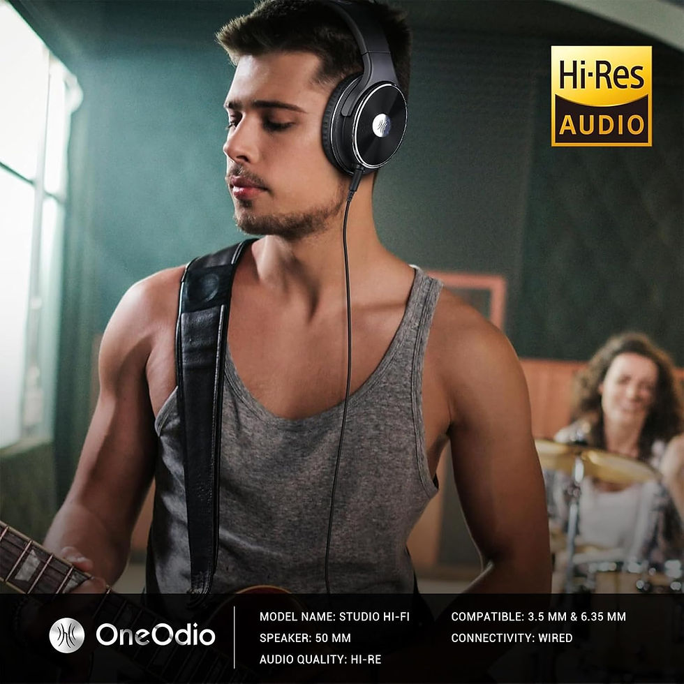 Thumbnail: OneOdio Wired Headphones - Over Ear Headphones with Noise Isolation Dual Jack P
