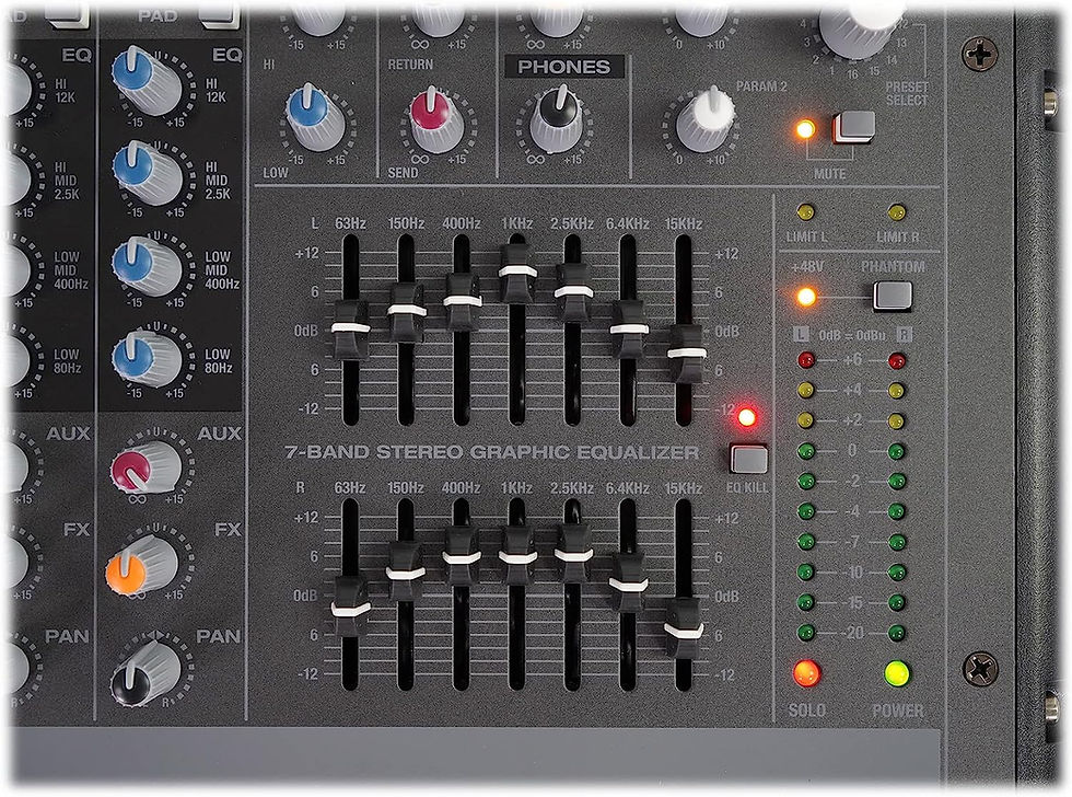 Thumbnail: Rockville RPM1470 14 Channel 6000w Powered Mixer w/USB, Effects/14 XDR2 Mic Pre