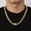 Thumbnail: KRKC&CO 12mm Mens Cuban Link Chain For Men, 18k Gold Plated Miami Thick Necklac