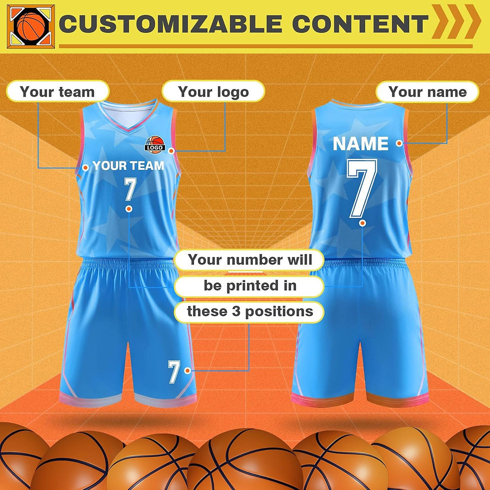 Thumbnail: Custom Basketball Uniform Sets with Logo Name Number Team Custom Basketball Jer