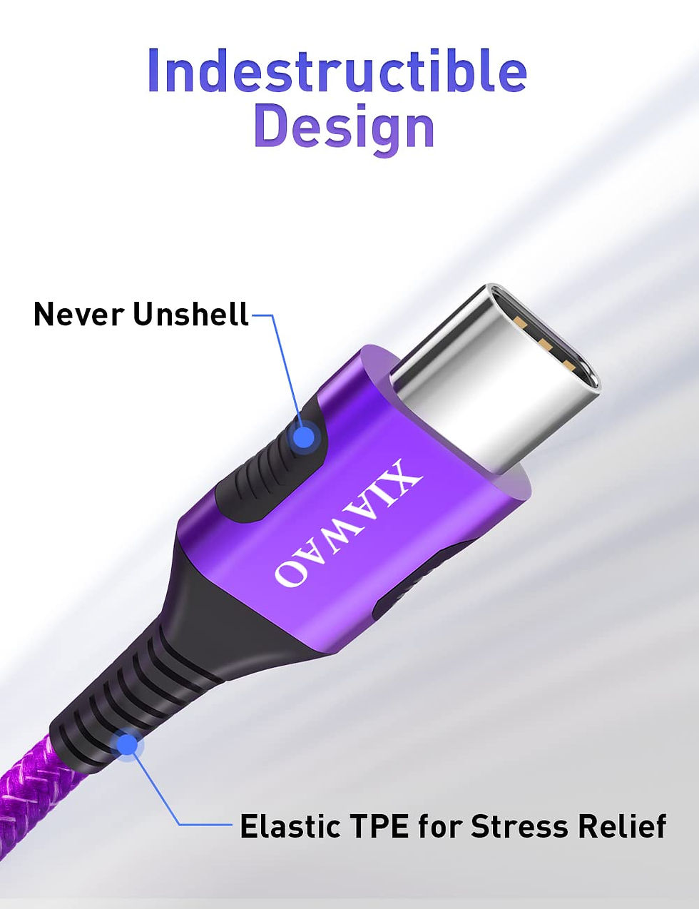 Thumbnail: XIAWAO USB C Cable (6-Pack), USB C Charger Cable Fast Charging, USB A to USB C 