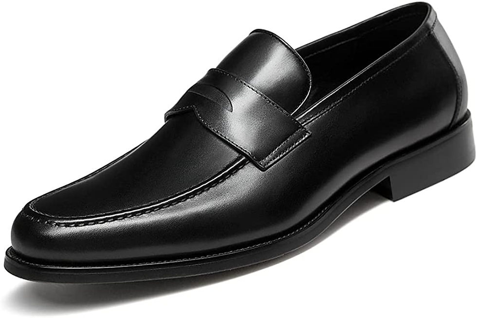 Thumbnail: FRASOICUS Mens Slip-On Shoes Leather Loafers Shoes for Men
