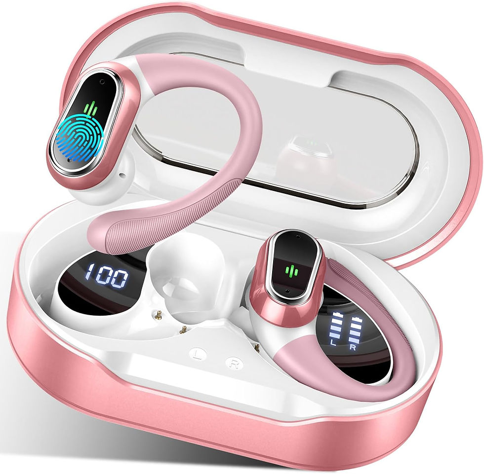 Thumbnail: Wireless Earbuds, 2024 Bluetooth 5.3 Headphones Sport, Bluetooth Earbuds with E