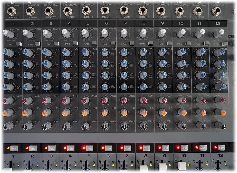 Thumbnail: Rockville RPM1470 14 Channel 6000w Powered Mixer w/USB, Effects/14 XDR2 Mic Pre