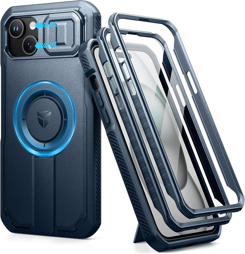 Thumbnail: Dexnor for iPhone 16 Pro Case with Slide Camera Cover & Adjustable Kickstand & 