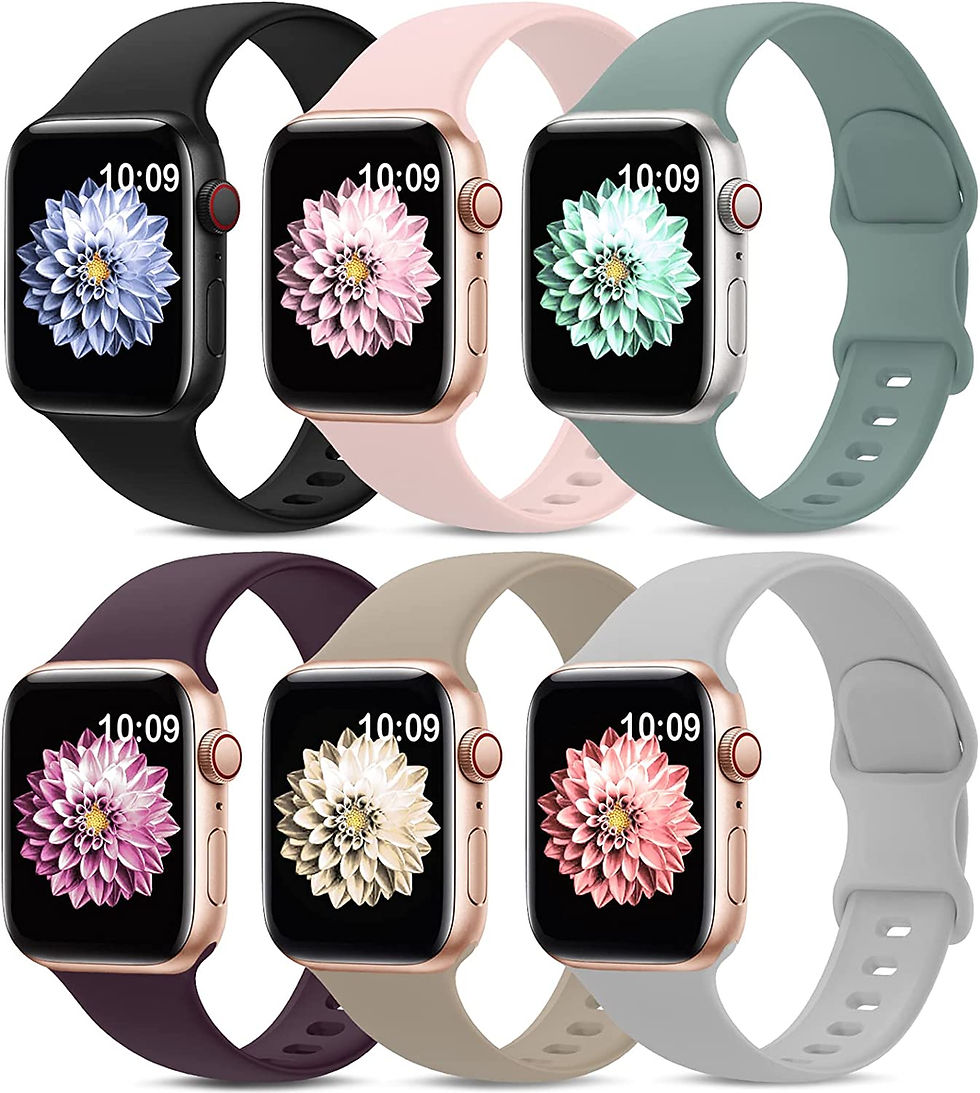 Thumbnail: 6 Pack Sport Bands Compatible with Apple Watch Band 38mm 40mm 41mm 42mm 44mm 45