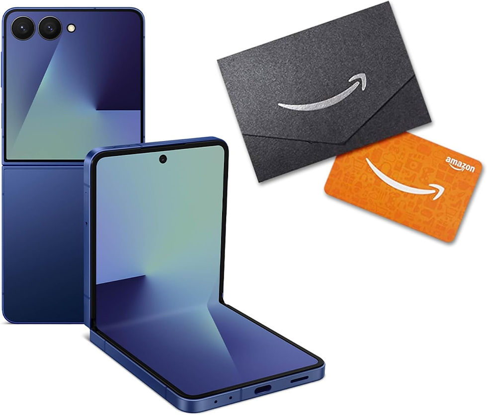 Thumbnail: Samsung Galaxy Z Flip7 Cell Phone + Gift Card, 512GB AI Smartphone, Unlocked An