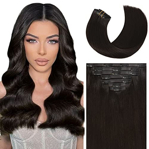 Thumbnail: Caliee Hair Extensions Clip in Human Hair Caramel Blonde Seamless Clip in Hair 
