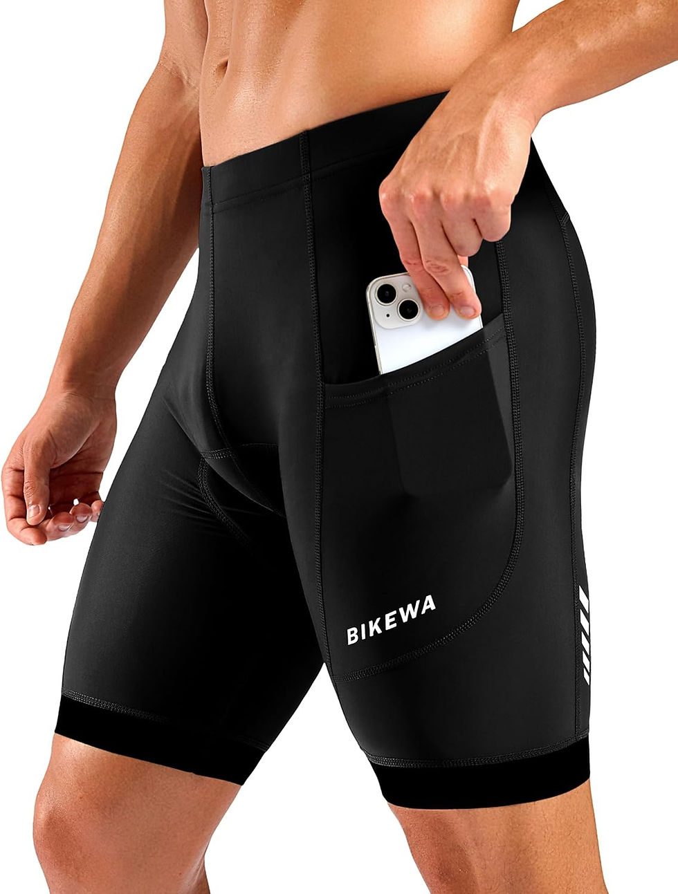 Thumbnail: Bikewa Men's Cycling Shorts 7" 4D Padded Bike Shorts for Men Road Biking Bicycl
