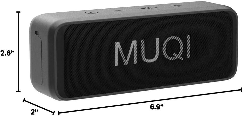 Thumbnail: MUQI Bluetooth Speaker, IPX7 Waterproof Portable Wireless Speaker with 24H Play