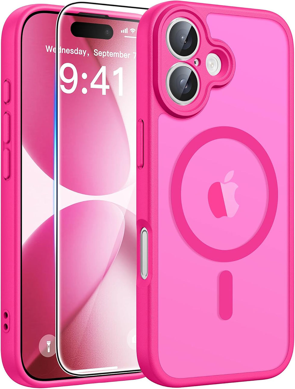 Thumbnail: FNTCASE for iPhone 16 Pro Case: [Compatible with Magsafe] Translucent Matte Cas