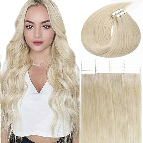 Thumbnail: Caliee Tape Hair Extension with Semi Permanent Seamless Virgin Human Hair for W