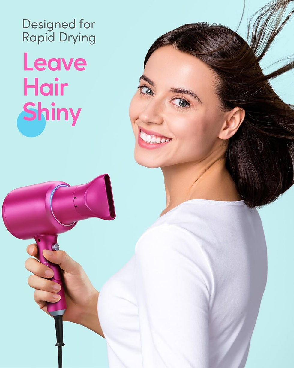 Thumbnail: Wavytalk Ionic Hair Dryer Blow Dryer with Diffuser & Comb for Curly Hair Profes