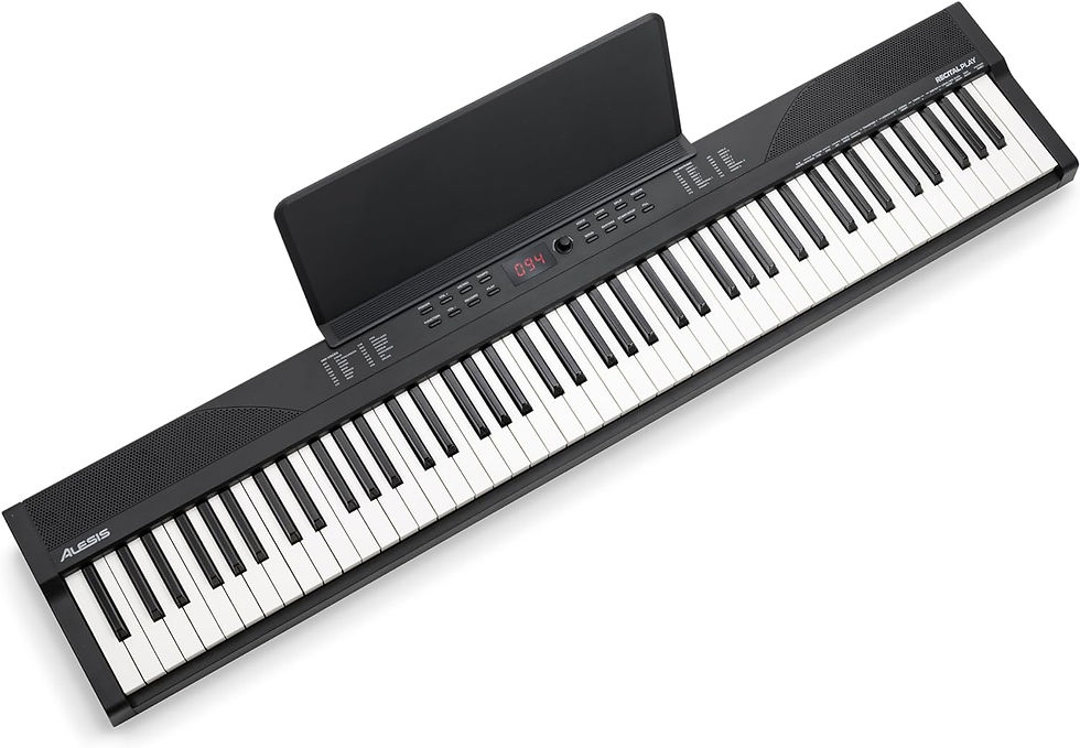Thumbnail: Alesis 88 Key Keyboard Piano with 480 Sounds, Speakers, USB MIDI, Carry-Bag, St