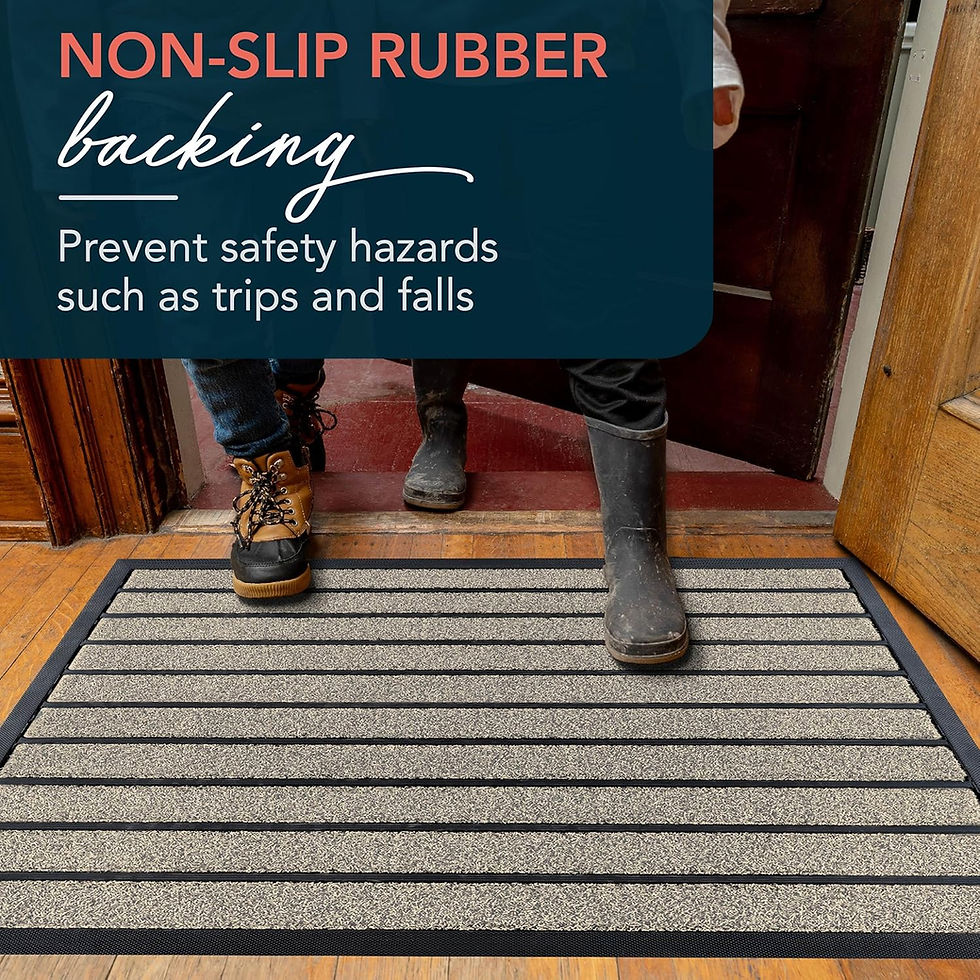 Thumbnail: ubdyo Extra Durable Door Mat - Dirt Trapping Outdoor Welcome Mats - Non-Slip Ou