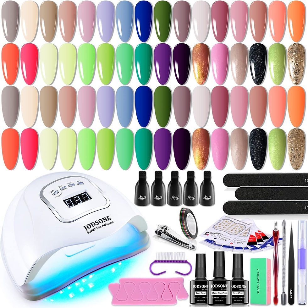 Thumbnail: JODSONE Gel Nail Polish Kit with U V Light 32 Colors Gel Polish Nail Kit Soak O